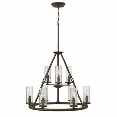 Hinkley Dakota Two Tier Foyer Chandelier - Oil Rubbed Bronze - 4789OZ