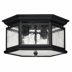 Hinkley Edgewater Outdoor Flush Mount - Black - 1683BK Hinkley Edgewater Outdoor Flush Mount - Black - 1683BK