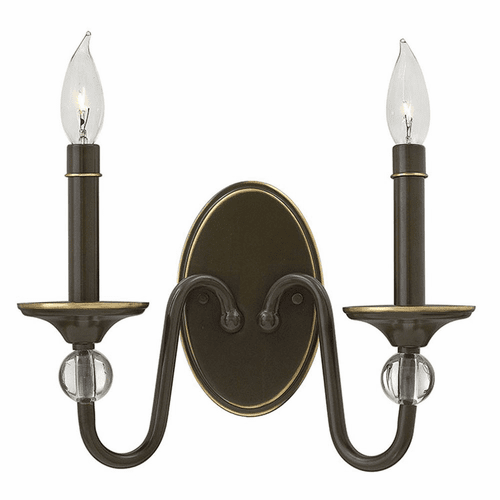 Hinkley Eleanor 2-LT Wall Sconce - Light Oiled Bronze - 4952LZ