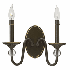Hinkley Eleanor 2-LT Wall Sconce - Light Oiled Bronze - 4952LZ