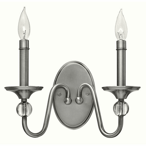 Hinkley Eleanor 2-LT Wall Sconce - Polished Antique Nickel - 4952PL