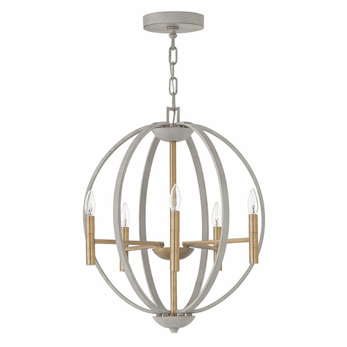 Hinkley Euclid Single Tier Foyer Chandelier - Cement Gray - 3466CG