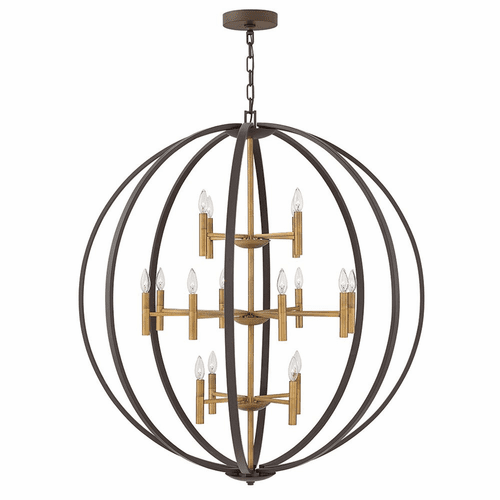Hinkley Euclid Three Tier Chandelier - Spanish Bronze - 3464SB