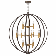 Hinkley Euclid Three Tier Chandelier - Spanish Bronze - 3464SB