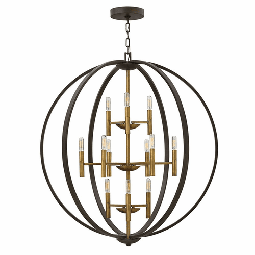 Hinkley Euclid Three Tier Foyer Light - Spanish Bronze - 3469SB