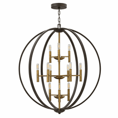 Hinkley Euclid Three Tier Foyer Light - Spanish Bronze - 3469SB