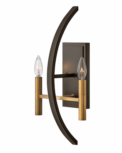 Hinkley Euclid Two Wall Sconce - Spanish Bronze - 3460SB