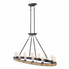 Hinkley Everett Linear Chandelier - Bronze - 4396BZ