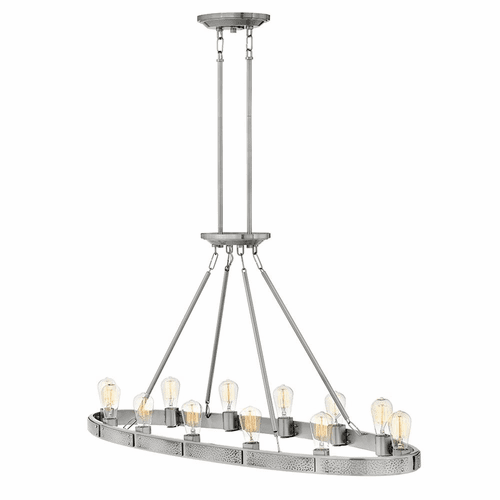 Hinkley Everett Linear Chandelier - Brushed Nickel - 4396BN
