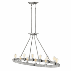 Hinkley Everett Linear Chandelier - Brushed Nickel - 4396BN