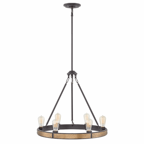 Hinkley Everett Single Tier Chandelier - Bronze - 4395BZ