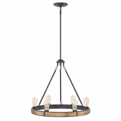 Hinkley Everett Single Tier Chandelier - Bronze - 4395BZ Hinkley Everett Single Tier Chandelier - Bronze - 4395BZ