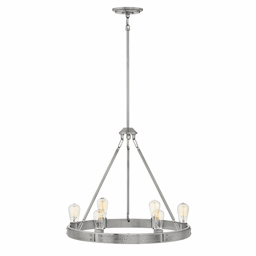 Hinkley Everett Single Tier Chandelier - Brushed Nickel - 4395BN
