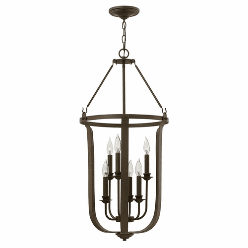 Hinkley Fenmore Two Tier Foyer Light - Textured Bronze - 4946TZ