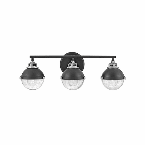 Hinkley Fletcher Three Light Vanity - Black - 5173BK-CM