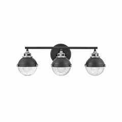 Hinkley Fletcher Three Light Vanity - Black - 5173BK-CM