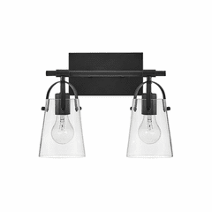 Hinkley Foster Two Light Bath Vanity - Black - 5132BK