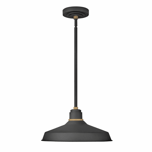 Hinkley Foundry Classic Outdoor Hanging Light - Textured Black - 10483TK
