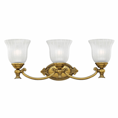 Hinkley Francoise 3-LT Bath Light - Burnished Brass - 5583BB