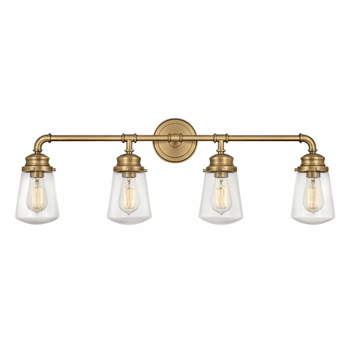 Hinkley Fritz Bath Light - Heritage Brass - 5034HB