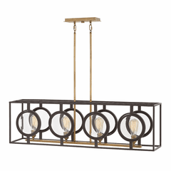 Hinkley Fulham Linear Chandelier - Buckeye Bronze - 3926KZ