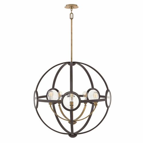 Hinkley Fulham Single Tier Chandelier - Buckeye Bronze - 3925KZ