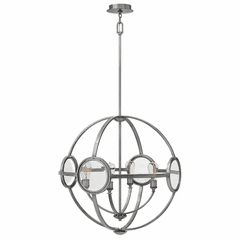 Hinkley Fulham Single Tier Chandelier - Polished Antique Nickel - 3924PL