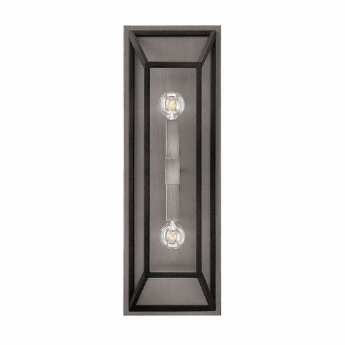 Hinkley Fulton 2-LT Wall Sconce - Aged Zinc - 3330DZ