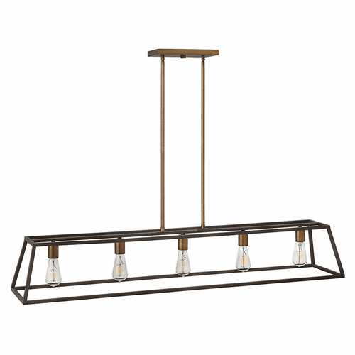 Hinkley Fulton Linear Downlight Chandelier - Bronze - 3335BZ