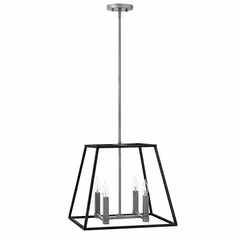 Hinkley Fulton Stem Hung Pendant - Aged Zinc - 3334DZ