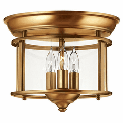 Hinkley Gentry Flush Mount - Heirloom Brass - 3473HR