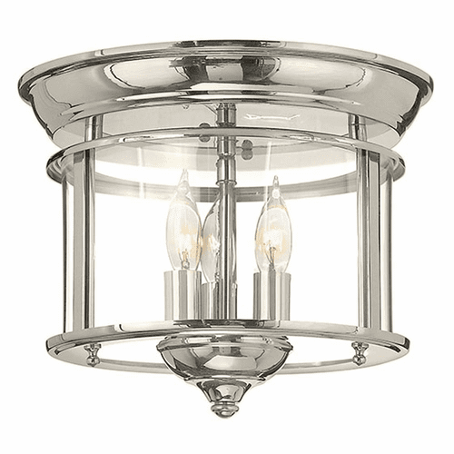 Hinkley Gentry Flush Mount - Polished Nickel - 3473PN