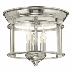 Hinkley Gentry Flush Mount - Polished Nickel - 3473PN