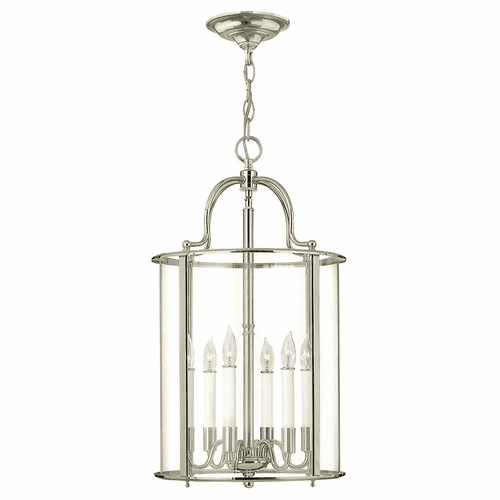 Hinkley Gentry Single Tier Foyer Light - Polished Nickel - 3478PN