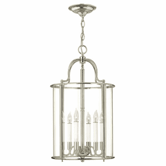 Hinkley Gentry Single Tier Foyer Light - Polished Nickel - 3478PN