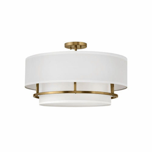 Hinkley Graham Large Semi-Flush Mount - Lacquered Brass - 38894LCB