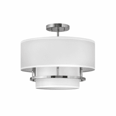 Hinkley Graham Medium Semi-Flush Mount - Polished Nickel - 38893PN