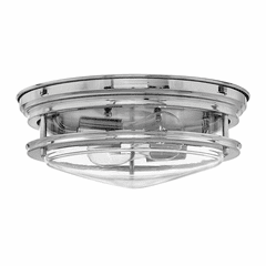 Hinkley Hadley Flush Mount - Chrome with Clear Glass - 3302CM-CL