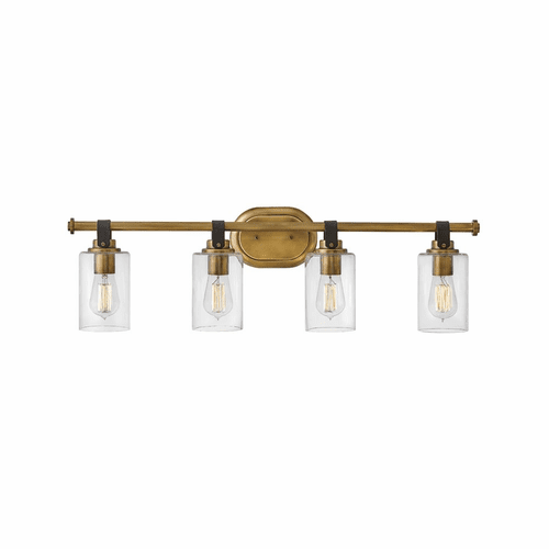 Hinkley Halstead Four Light Bath Vanity - Heritage Brass - 52884HB