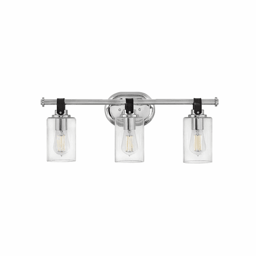 Hinkley Halstead Three Light Bath Vanity - Chrome - 52883CM