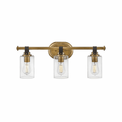 Hinkley Halstead Three Light Bath Vanity - Heritage Brass - 52883HB