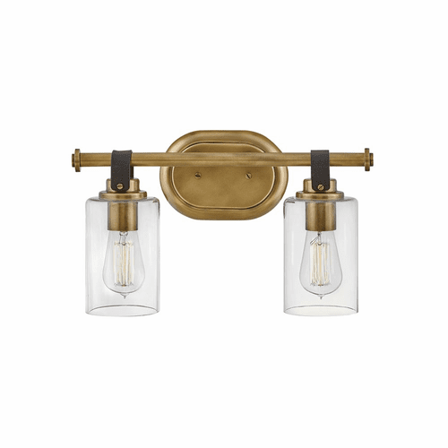 Hinkley Halstead Two Light Bath Vanity - Heritage Brass - 52882HB