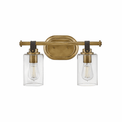 Hinkley Halstead Two Light Bath Vanity - Heritage Brass - 52882HB