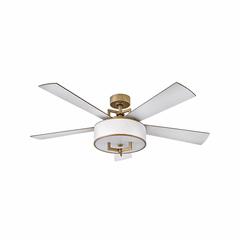 Hinkley Hampton 56" LED Ceiling Fan - Heritage Brass - 903056FHB-LID