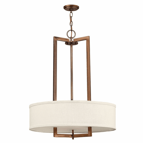 Hinkley Hampton Inverted Pendant - Brushed Bronze - 3204BR-LED