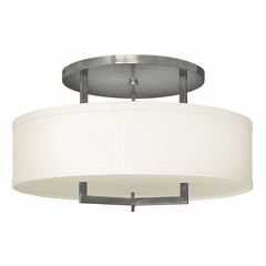Hinkley Hampton Semi-Flush Mount - Antique Nickel - 3211AN Hinkley Hampton Semi-Flush Mount - Antique Nickel - 3211AN