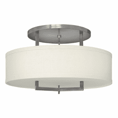 Hinkley Hampton Semi-Flush Mount - Antique Nickel - 3211AN-LED Hinkley Hampton Semi-Flush Mount - Antique Nickel - 3211AN-LED