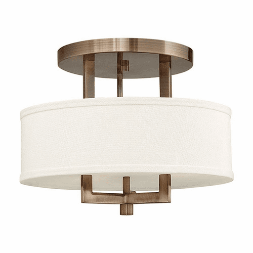 Hinkley Hampton Semi-Flush Mount - Brushed Bronze - 3200BR-LED