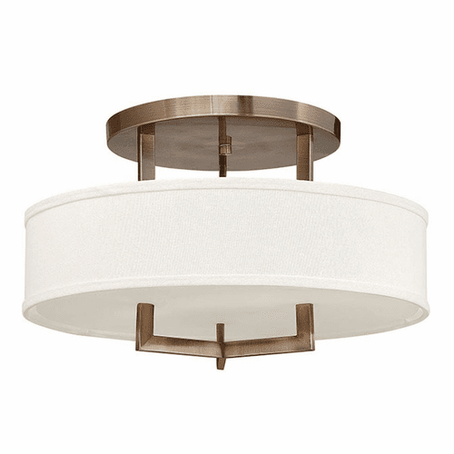 Hinkley Hampton Semi-Flush Mount - Brushed Bronze - 3201BR-LED