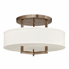 Hinkley Hampton Semi-Flush Mount - Brushed Bronze - 3201BR-LED